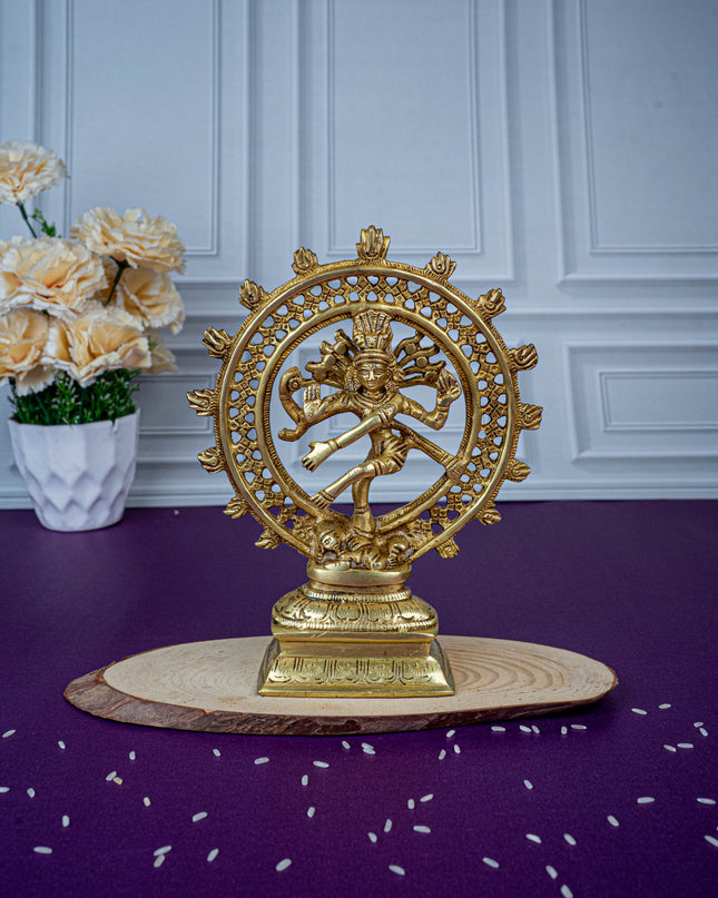 Brass Nataraja Idol - 8 inch - WL5479