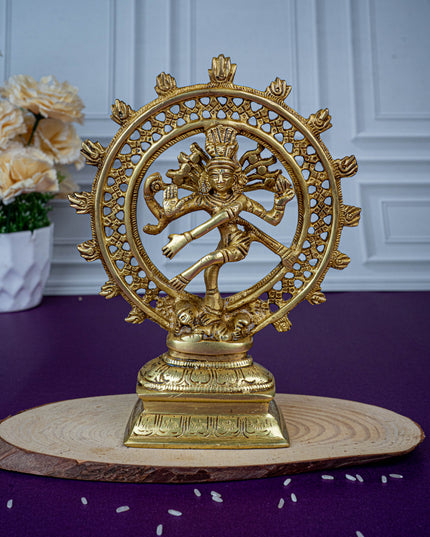 Brass Nataraja Idol - 8 inch - WL5479