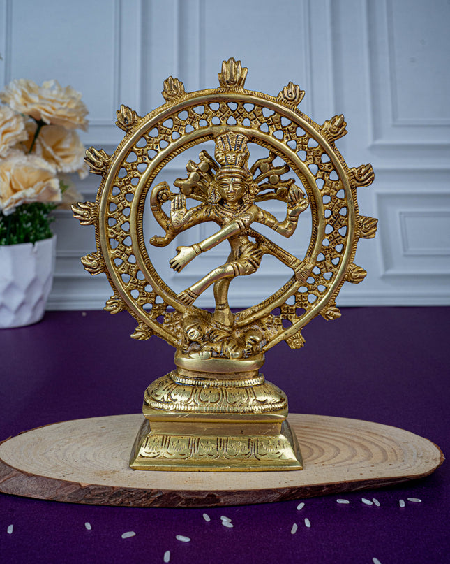 Brass Nataraja Idol - 8 inch - WL5479