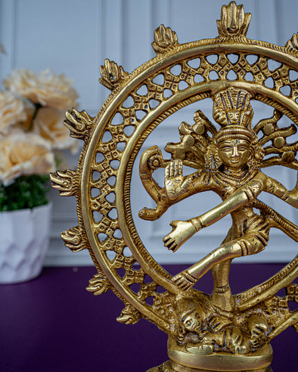 Brass Nataraja Idol - 8 inch - WL5479