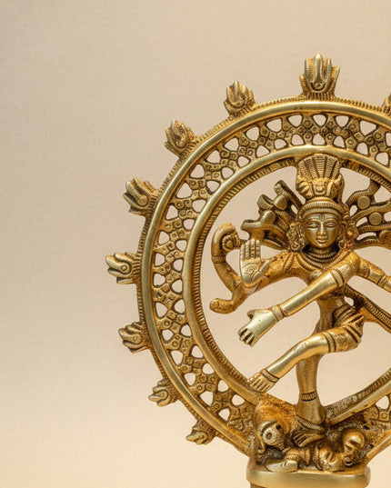 Brass Nataraja Idol - 8 inch - WL5479
