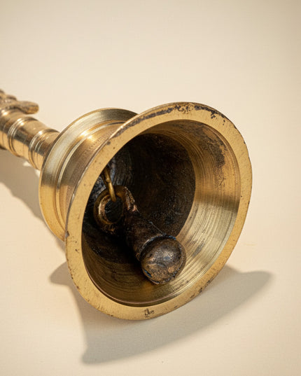 Brass Bell with Chakra - 6 inch - WL5481