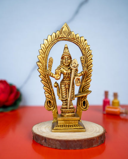 Brass Murugan Idol - 5 inch - WL5482
