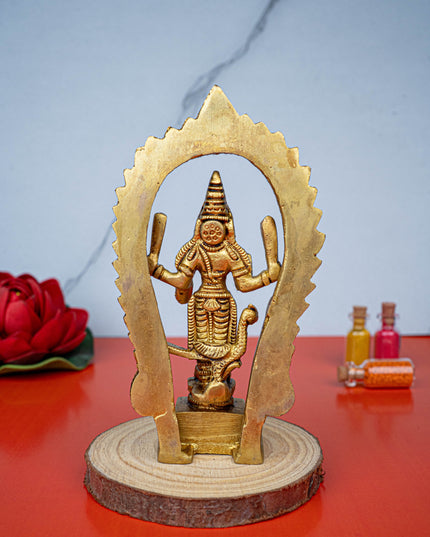 Brass Murugan Idol - 5 inch - WL5482