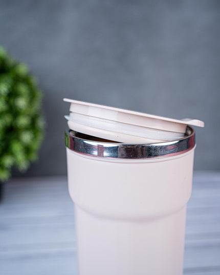 Insulated Mug with Lid - 6 inch - Pink - WL5492-3