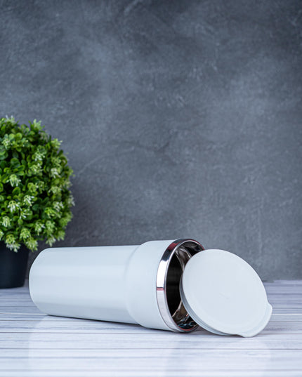 Insulated Mug with Lid - 6 inch - Grey - WL5492-2