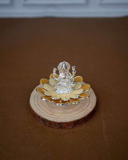 Lord Lakshmi on Floral Base - Beige - WL5499-2