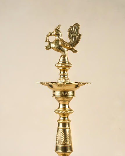 Brass Annapakshi Kuthu Vilakku - 21 inch - WL5506