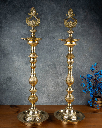 Brass Kuthu Vilakku - 30 inch - WL5507