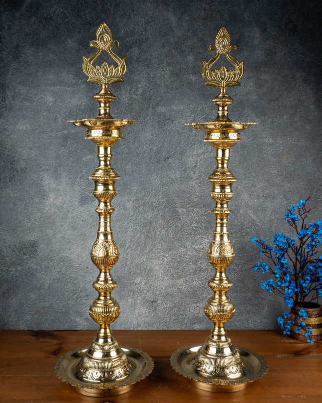 Brass Kuthu Vilakku - 30 inch - WL5507