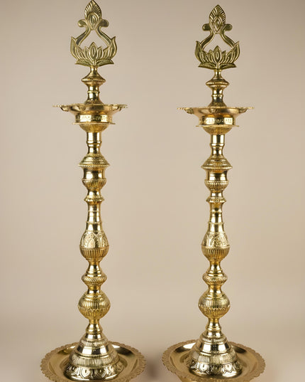 Brass Kuthu Vilakku - 30 inch - WL5507