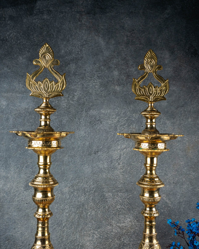 Brass Kuthu Vilakku - 30 inch - WL5507
