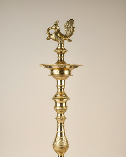 Brass Annapakshi Kuthu Vilakku - 28 inch - WL5508