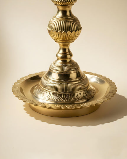 Brass Annapakshi Kuthu Vilakku - 28 inch - WL5508