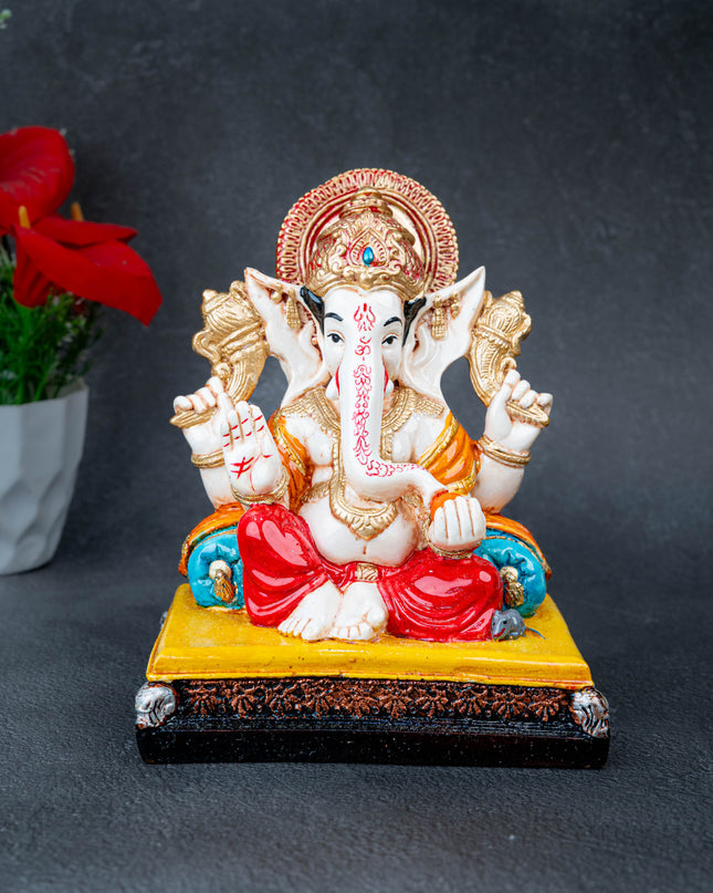 Polystone Ganesha Idol - 7 inch - WL5515