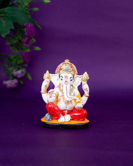 Polystone Ganesha Idol - 4 inch - WL5518