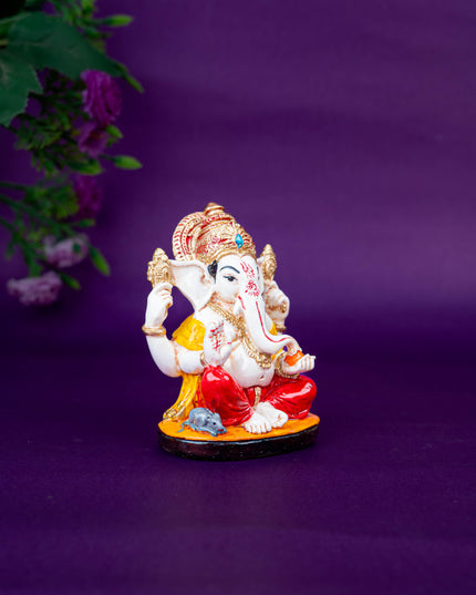 Polystone Ganesha Idol - 4 inch - WL5518