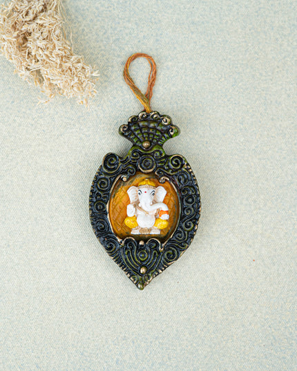 Polystone Ganesha Wall Hanging - 4 inch - WL5522