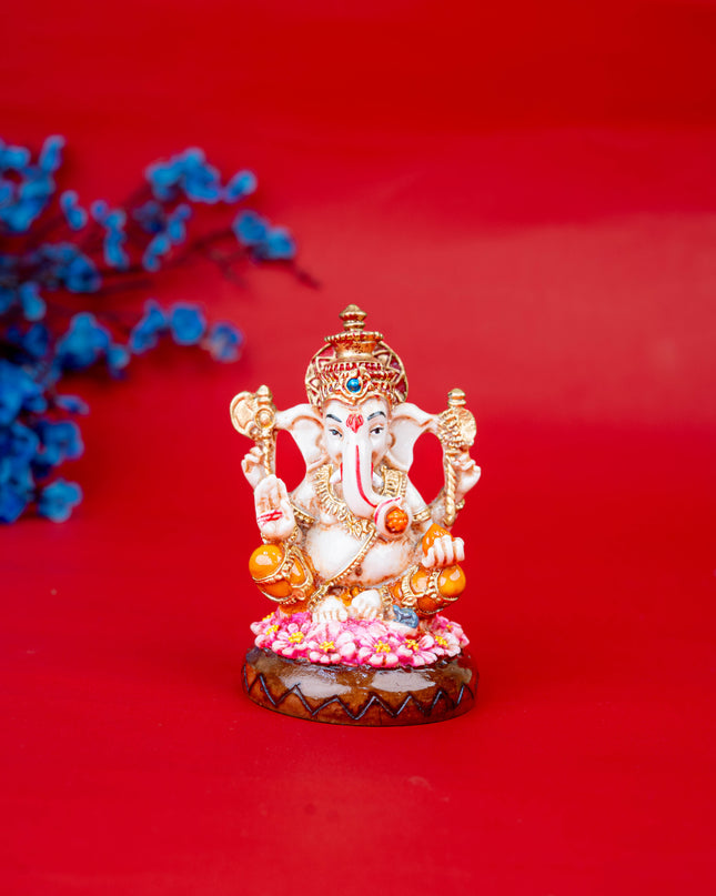 Polystone Ganesha Idol - 4 inch - WL5523