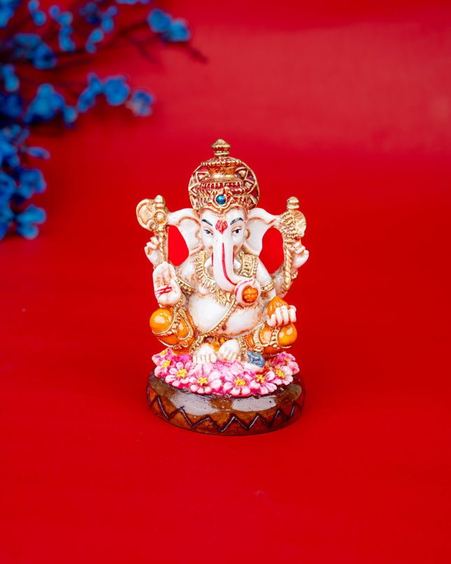 Polystone Ganesha Idol - 4 inch - WL5523