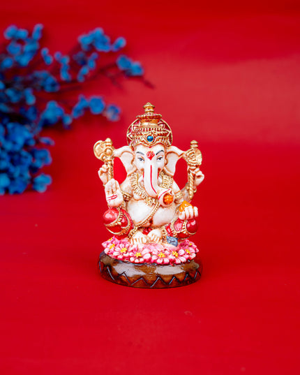 Polystone Ganesha Idol - 4 inch - WL5523
