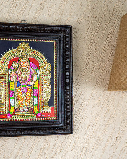 Tanjore Painting - Murugan - Flat (Gold Foil) - 12x10 inch - WL5533