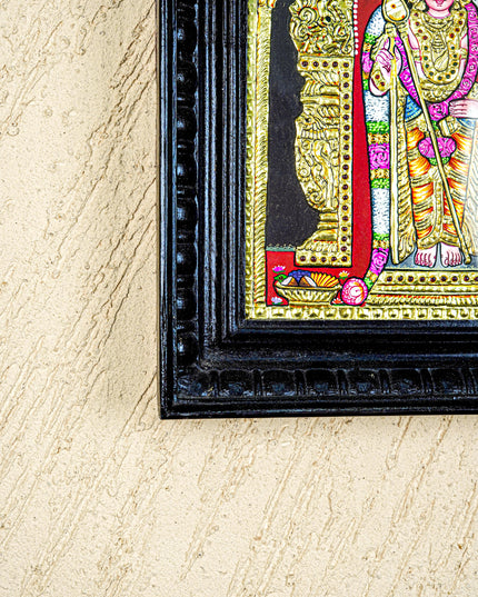 Tanjore Painting - Murugan - Flat (Gold Foil) - 12x10 inch - WL5533
