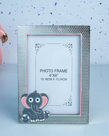 White Metal - Elephant Design Photo Frame - WL5537