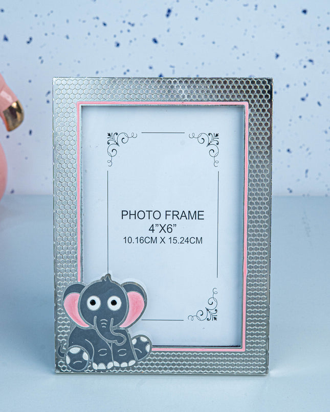 White Metal - Elephant Design Photo Frame - WL5537