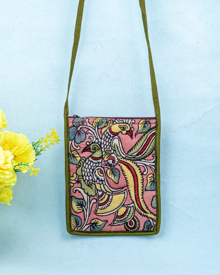 Handpainted Kalamkari Design - Sling Bag - 8 inch - WL5541