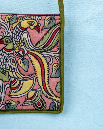 Handpainted Kalamkari Design - Sling Bag - 8 inch - WL5541