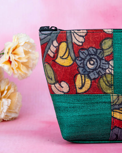 Handpainted Kalamkari Design - Pouch - 6 inch - WL5543