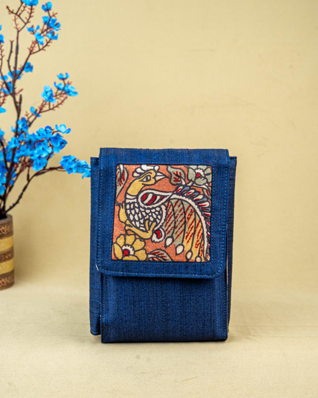 Handpainted Kalamkari Design - Jewellery Pouch - 8 inch - WL5545