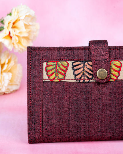 Handpainted Kalamkari Design - Wallet - 4 inch - WL5547