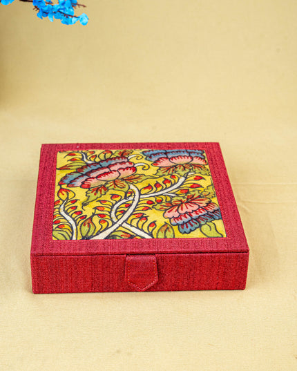 Handpainted Kalamkari Design - Jewellery Box - WL5548