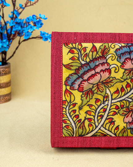 Handpainted Kalamkari Design - Jewellery Box - WL5548
