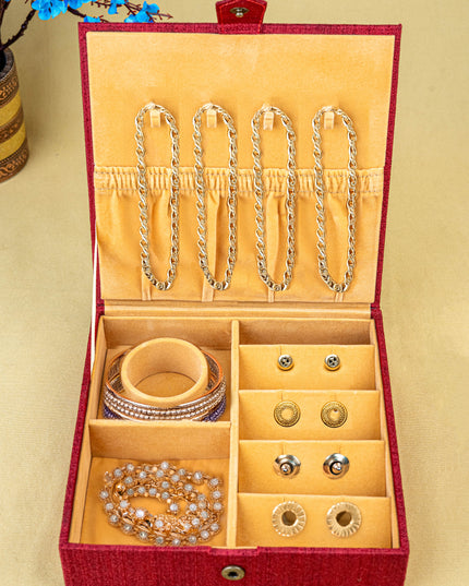 Handpainted Kalamkari Design - Jewellery Box - WL5548