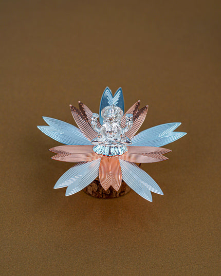 White Metal Lord Lakshmi on Designer Base - WL5554-2