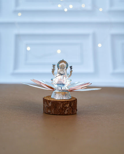 White Metal Lord Lakshmi on Designer Base - WL5554-2