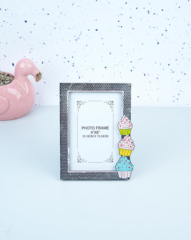 White Metal - Cupcake Design Photo Frame - WL5555