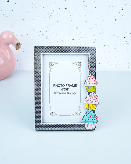 White Metal - Cupcake Design Photo Frame - WL5555