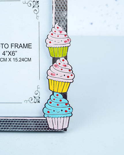 White Metal - Cupcake Design Photo Frame - WL5555