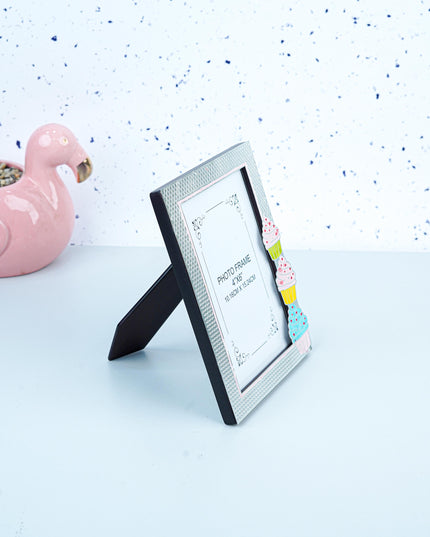 White Metal - Cupcake Design Photo Frame - WL5555