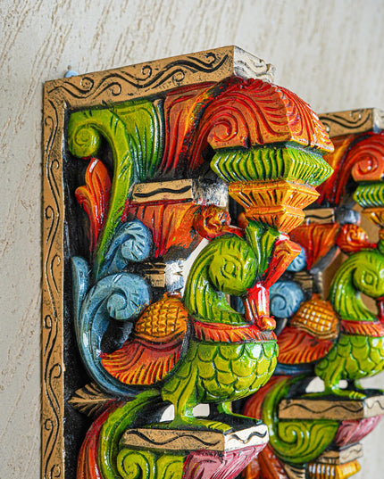 Wooden Carved Parrot Bracket - 18 inch - Set of 2 - WL5558
