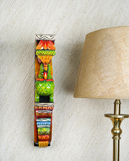 Wooden Carved Parrot Bracket - 18 inch - Set of 2 - WL5559