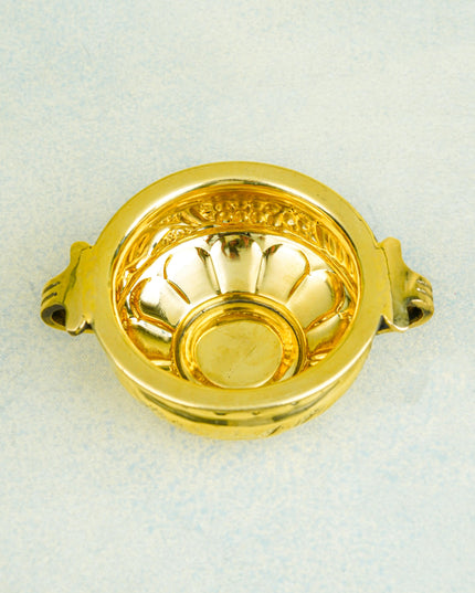 Brass Flower Urli - 4 inch - WL5578