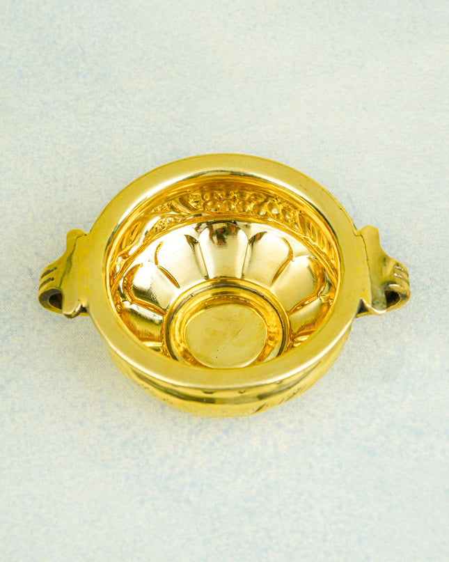 Brass Flower Urli - 4 inch - WL5578
