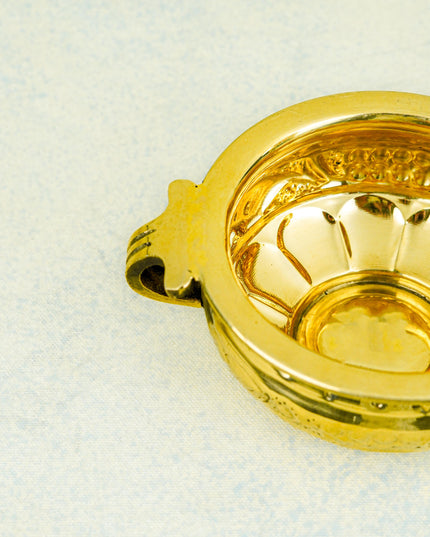 Brass Flower Urli - 4 inch - WL5578