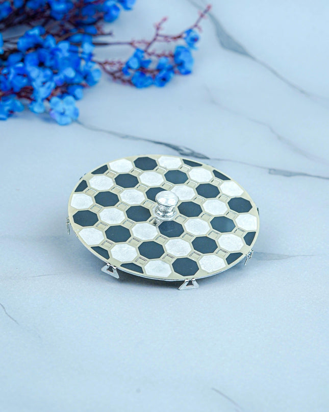 White Metal - Designer Mug Lid - Grey - WL5581-2