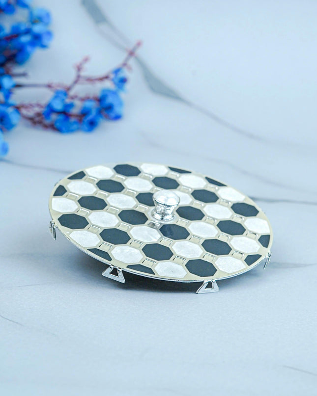 White Metal - Designer Mug Lid - Grey - WL5581-2